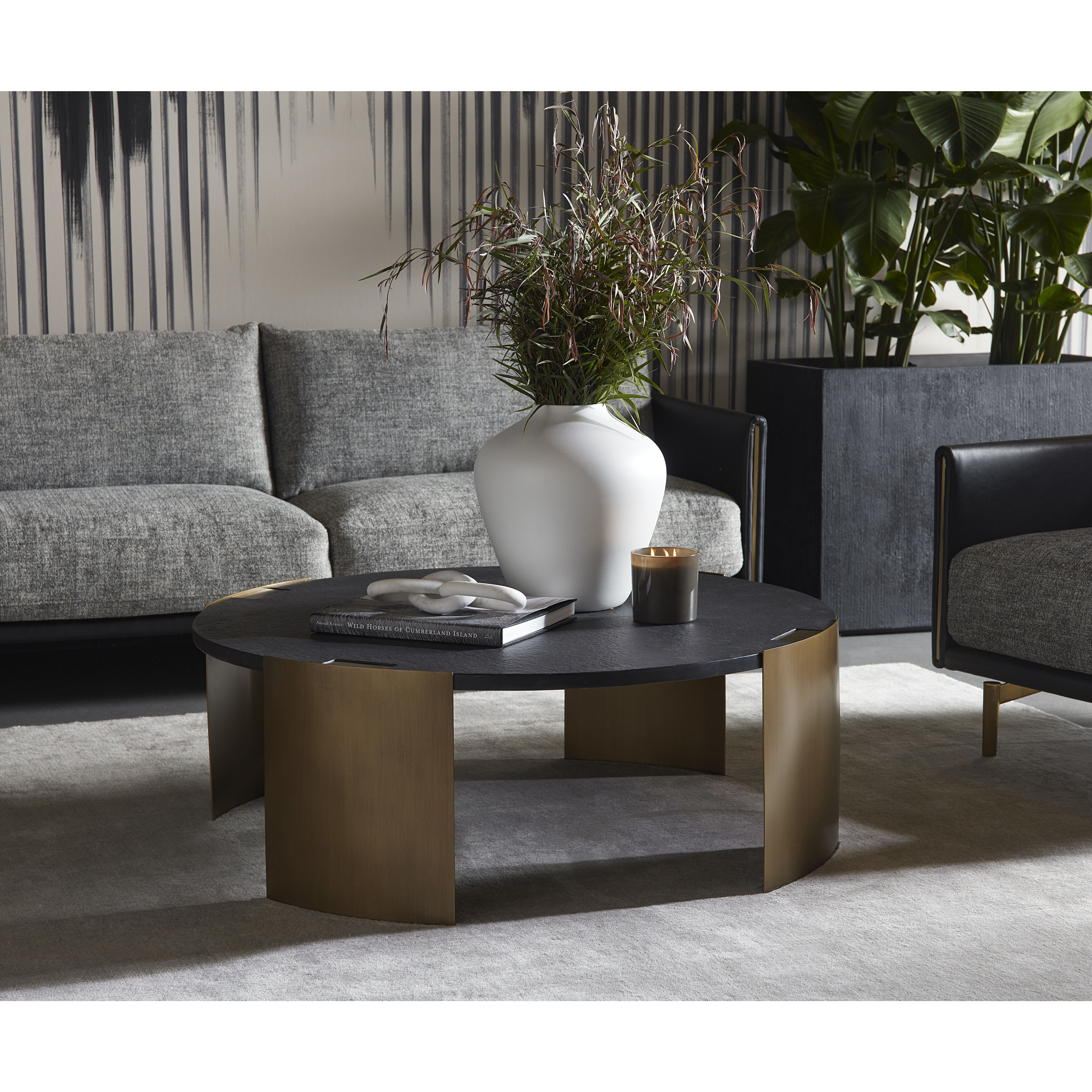 Gallus 45 X 16 inch Carbon Outdoor Coffee Table